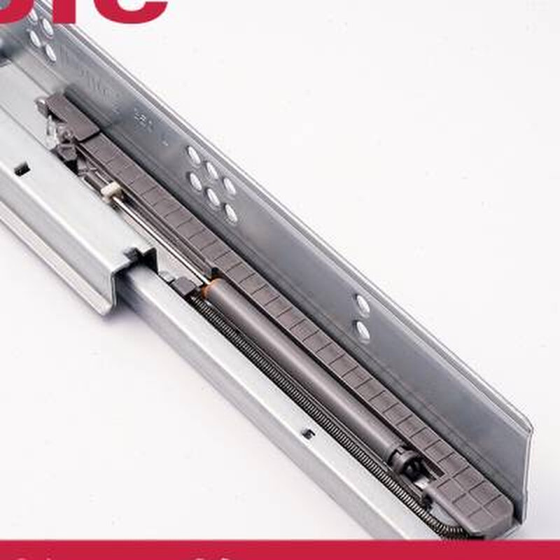 dtc东泰托底抽屉导轨橱柜轨道阻尼缓冲底装三节全拉隐藏静音滑轨