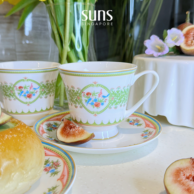 【新品发售】suns时分小娘惹系列咖啡杯碟套组下午茶茶具套装