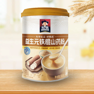 桂格益生元铁棍山药粉500g*1罐装冲饮营养燕麦片桶装早餐暖胃代餐