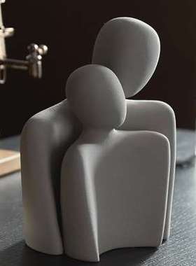 现代抽象艺术意式极简摆件酒柜客厅玄关卧室电视柜轻奢家居装饰品