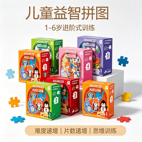 儿童益智拼图1-6岁多难度