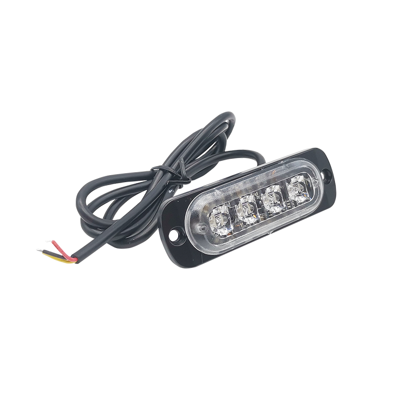 12V24V货车频闪侧边灯4LED高亮汽车中网警示灯摩托车爆闪刹车灯