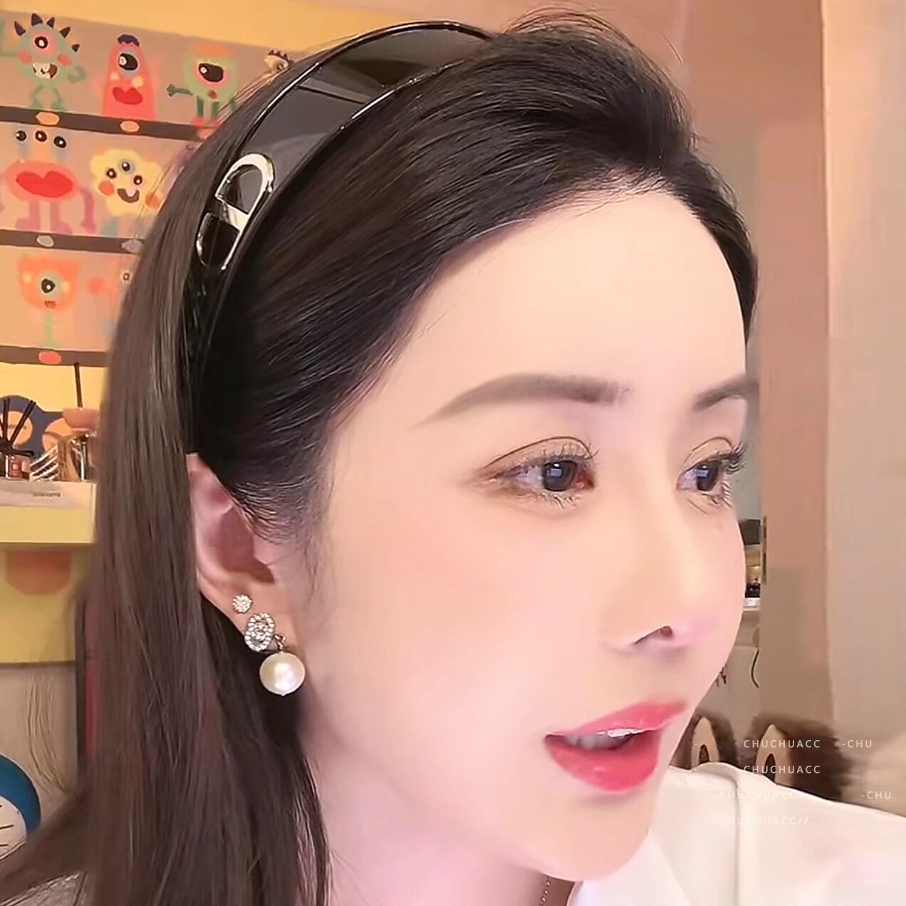 韦雪同款墨镜发箍d家CD字母太阳镜女两用二合一小红书Y2K连体镜