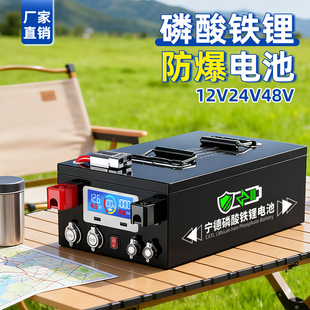 宁德房车磷酸铁锂电池12v24v48V伏大单体电芯车载储能大容量电源