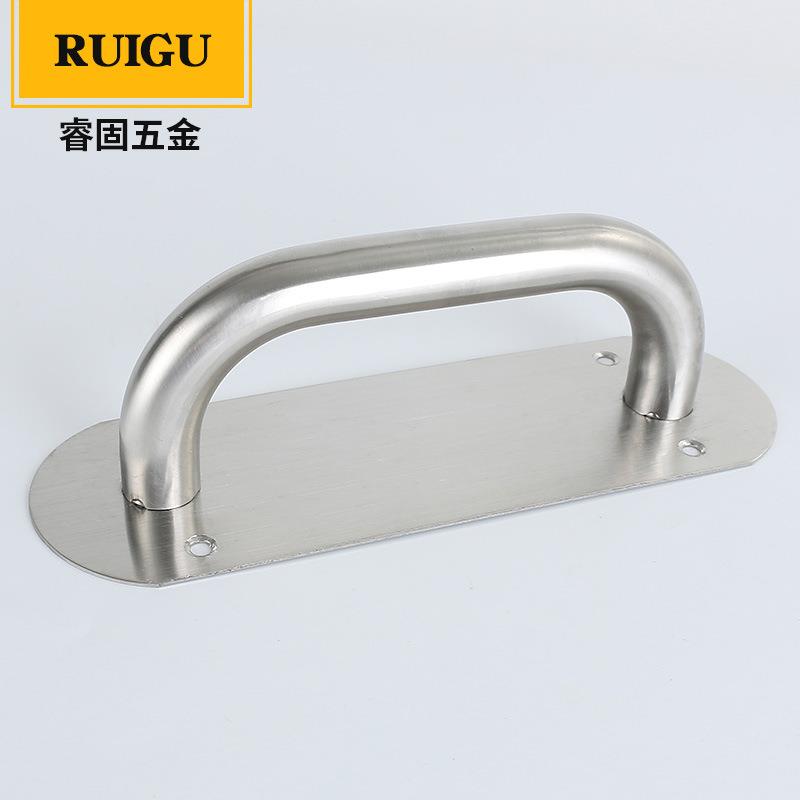 不0锈钢推拉板拉手防火门通字道推拉把手不钢锈推板无拉手