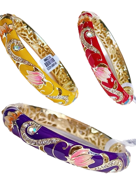 北京景泰蓝手镯女掐丝珐琅彩中国风故宫旅游纪念品出国潮生日礼物