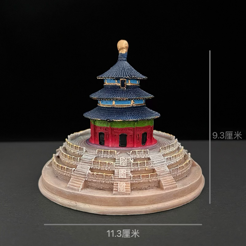 北京天坛建筑模型树脂摆件景点旅游纪念品送朋友伴手礼天安门模型
