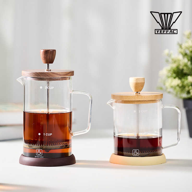 野啡加密过滤法压咖啡壶