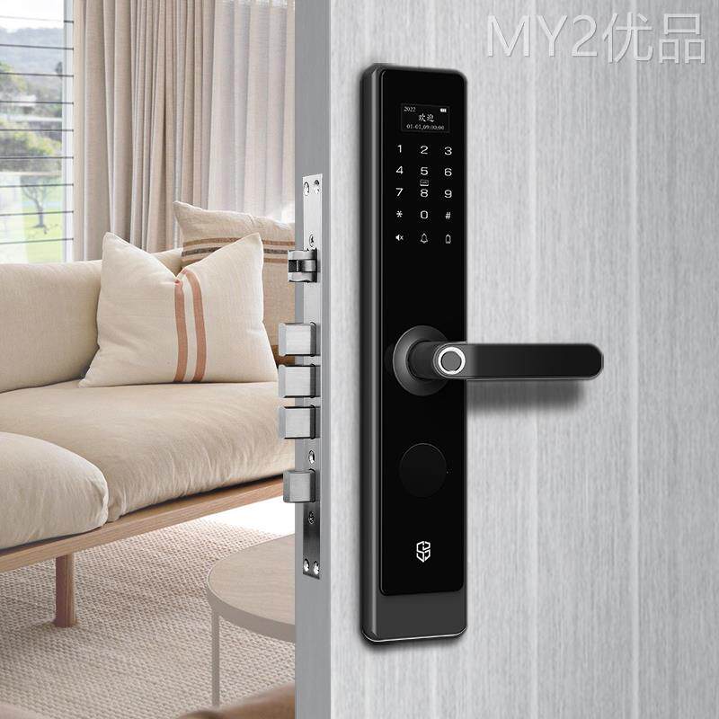 石将军指纹锁家用防盗门密码锁智能门锁电子锁全自动刷卡十大品牌