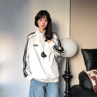 GOLFCROSS【明星同款】情侣拉链运动卫衣男女春装女款2026年新款