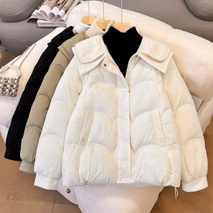 菱格棉服女2025新款高级感超好看棉袄oversize冬季外套小个子棉衣