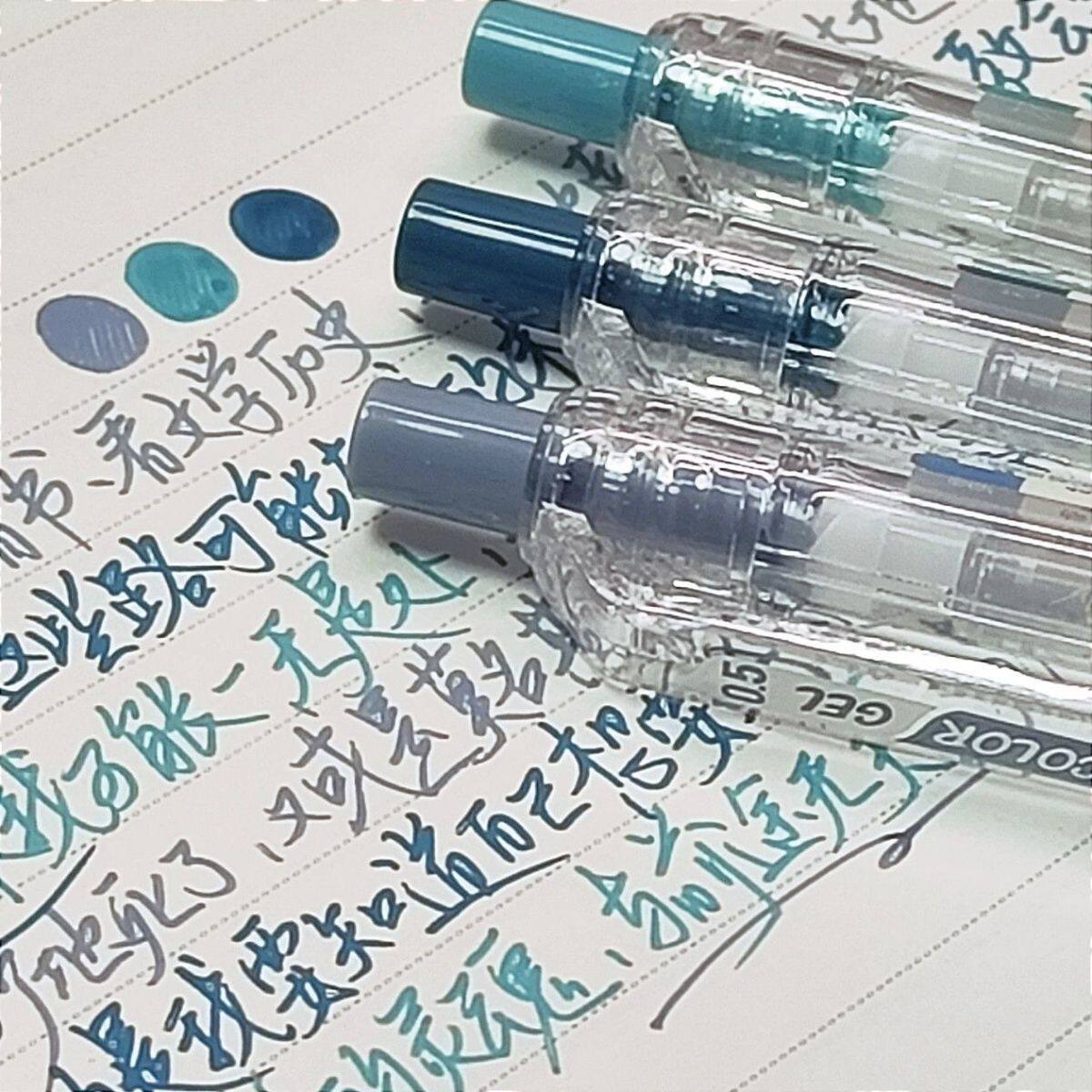 취미 레트로 모란디 컬러 젤 펜 총알 속건성 컬러 멀티 컬러 프레스 펜 손 계정 노트 펜