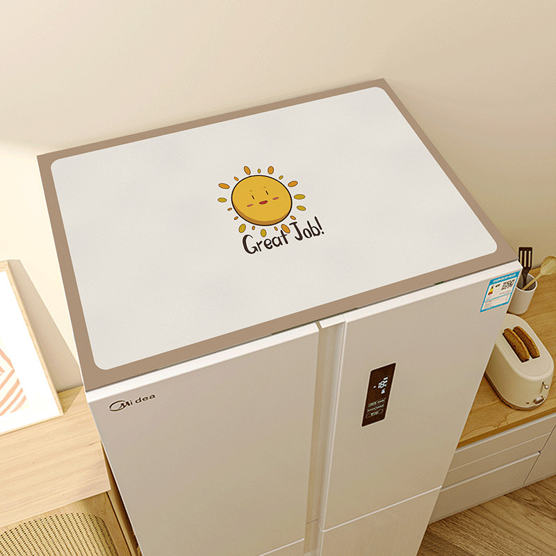 냉장고 방진 커버 천 커버 미끄럼 방지 방수 단일 및 이중 도어 세탁기 커버 2022 새로운 상단 보호 패드