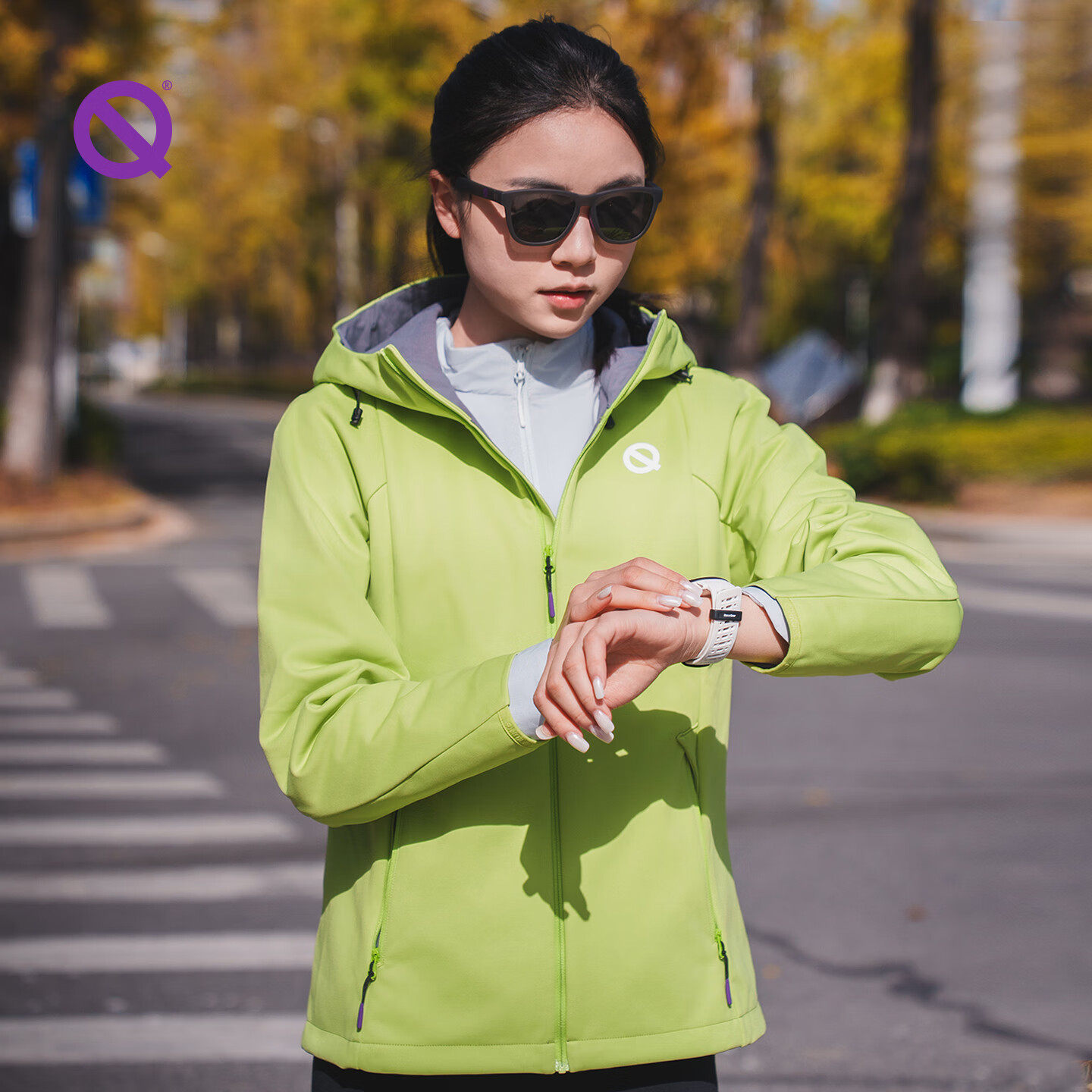 轻功综训跑步软壳+立领棉服套装