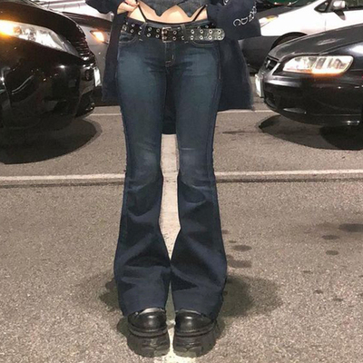 女士低腰显瘦款牛仔裤