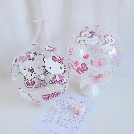 hellokitty气球KT猫卡通波波球摆摊库洛米啵啵球夜市美乐蒂24寸
