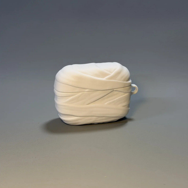 可爱卡通绷带木乃伊适用airpods4苹果无线蓝牙耳机套3代矽胶软壳1/2代防摔Pro二/三代耳机壳带挂件手绳