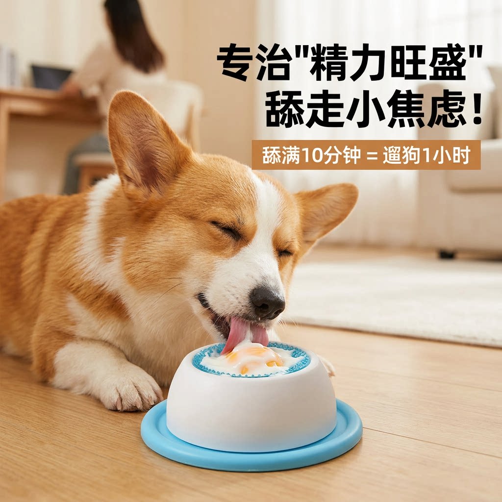 狗狗酸奶舔舔盘猫咪慢食