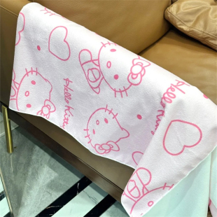 干吸水沙滩巾2025新款 hellokitty浴巾运动毛巾游泳专用速干 不掉
