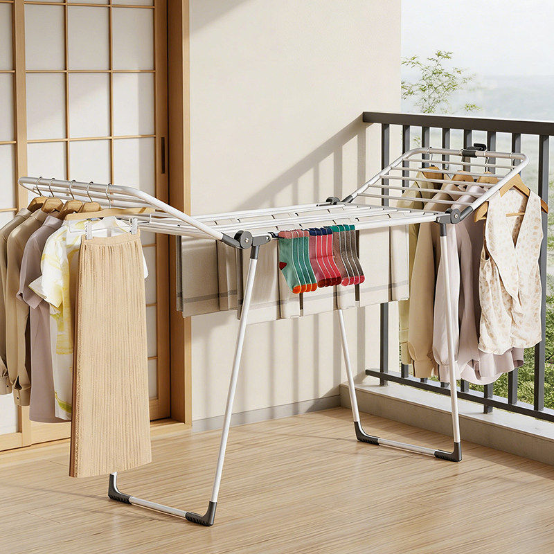 家用翼型晾衣架折叠室内