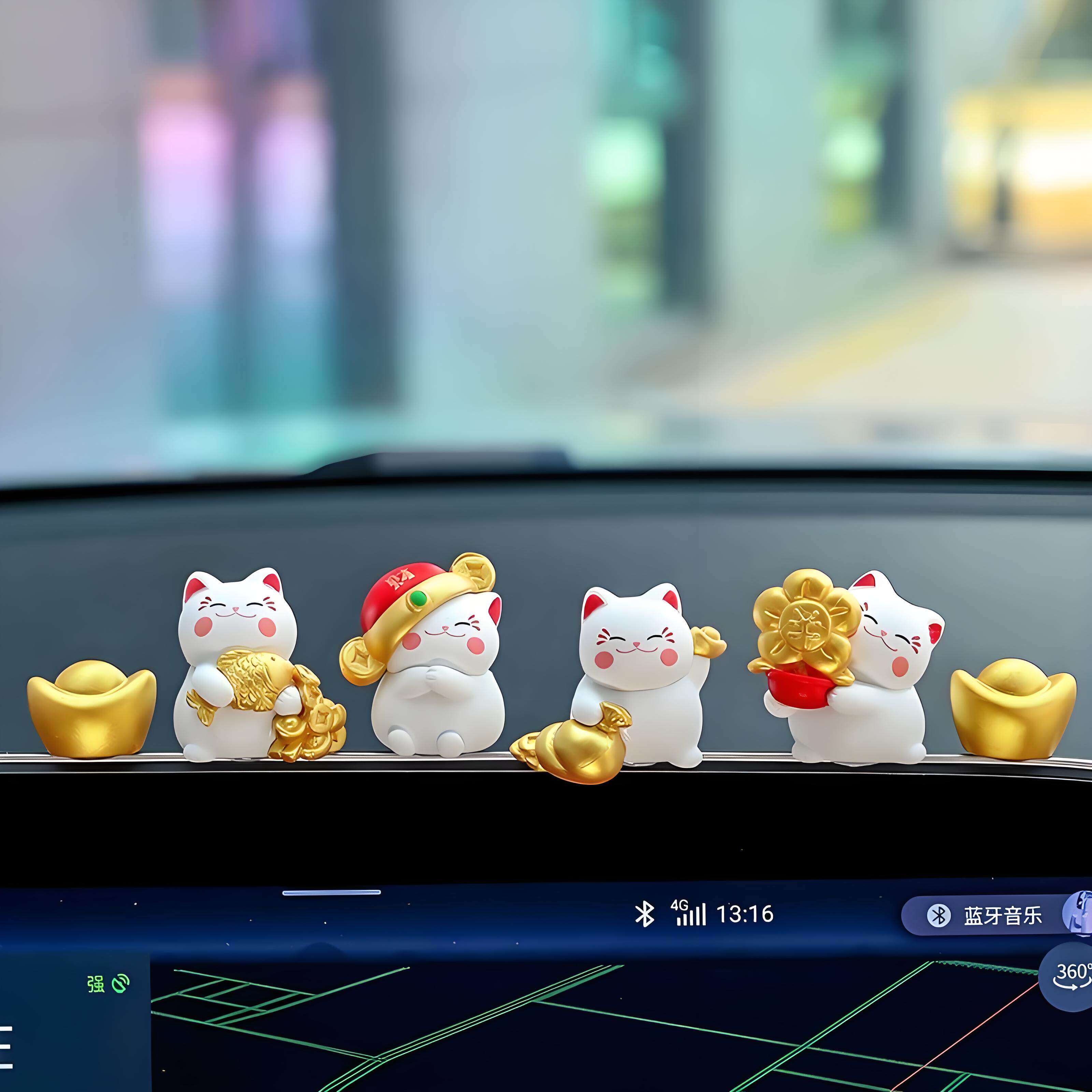招财猫汽车载小摆件车内