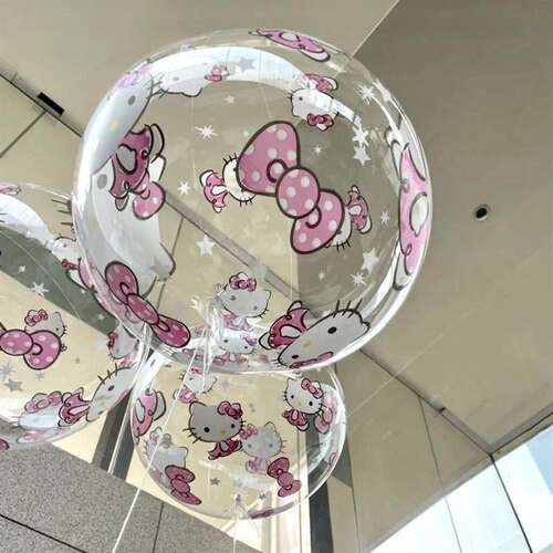 哈喽kitty气球透明Hello