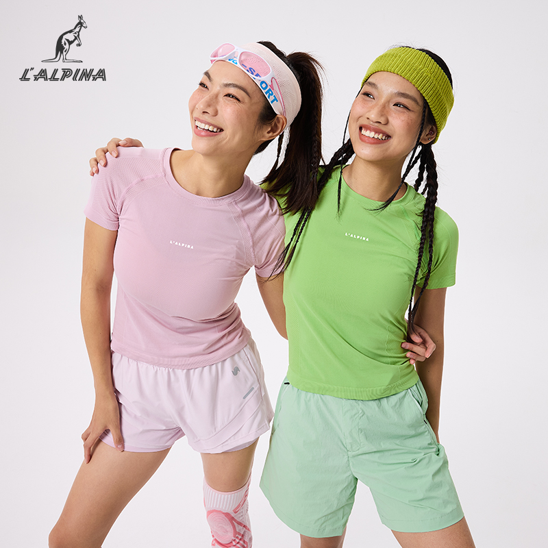 lalpina短袖运动T恤速干健身上衣