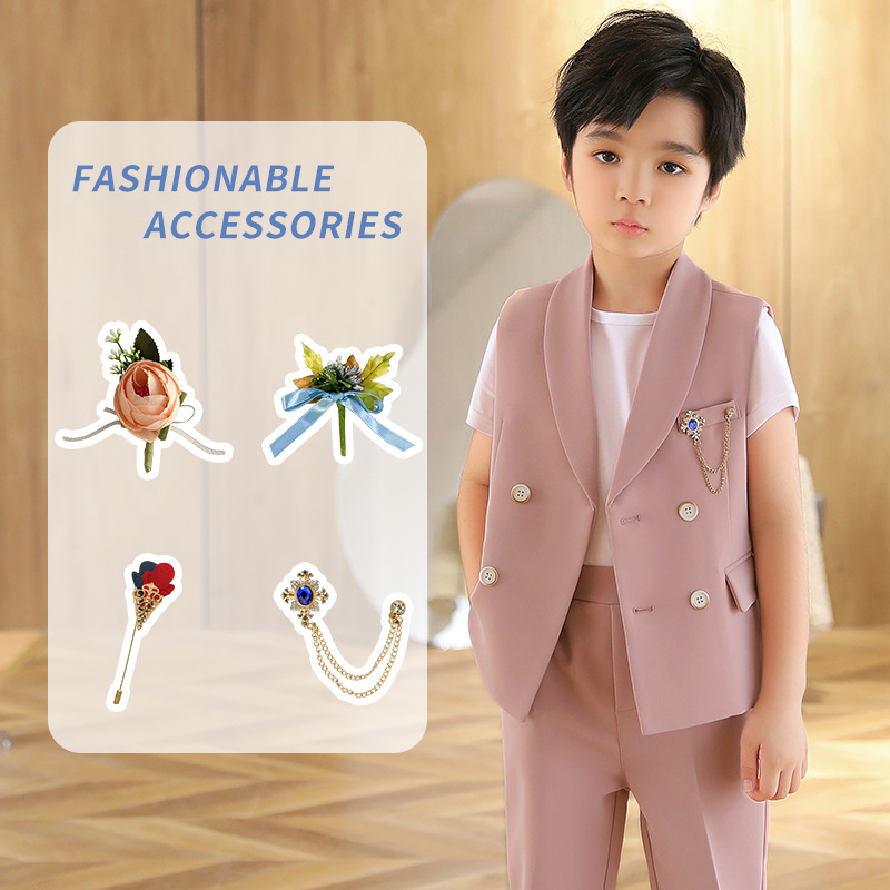 新款儿童胸花男童绅士挂件胸针