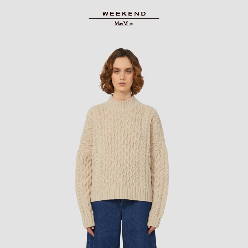 【甄选惠享】Weekend MaxMara 25女装羊毛绞花毛衣5366205206