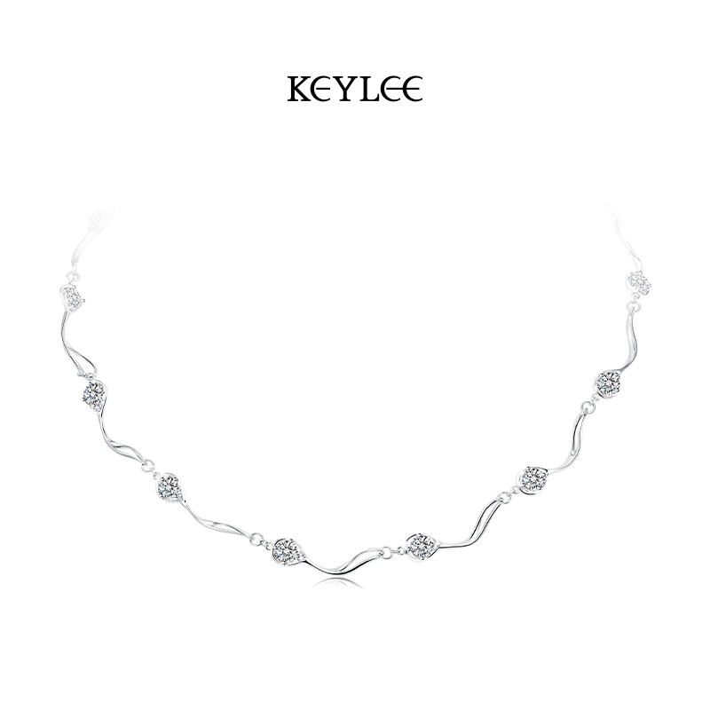 KEYLEE【E豆系列】勺勺是锆石项链