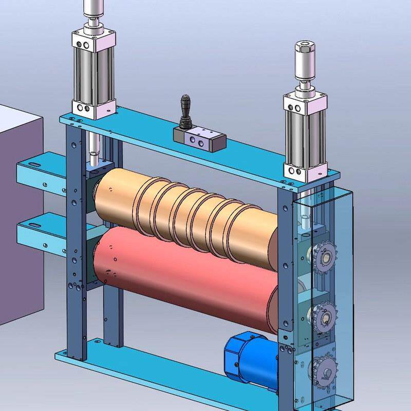 滚筒对压机加热贴合辊压机覆膜机烫金机牵引机热对机加热滚筒对压