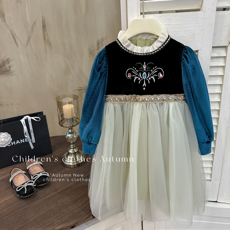 公主裙秋冬装加绒女童连衣裙小女孩生日礼服裙子洋气儿童爱莎女宝,童装/婴儿装/亲子装,连衣裙,淘宝优惠券,粉丝福利购,淘宝优惠卷