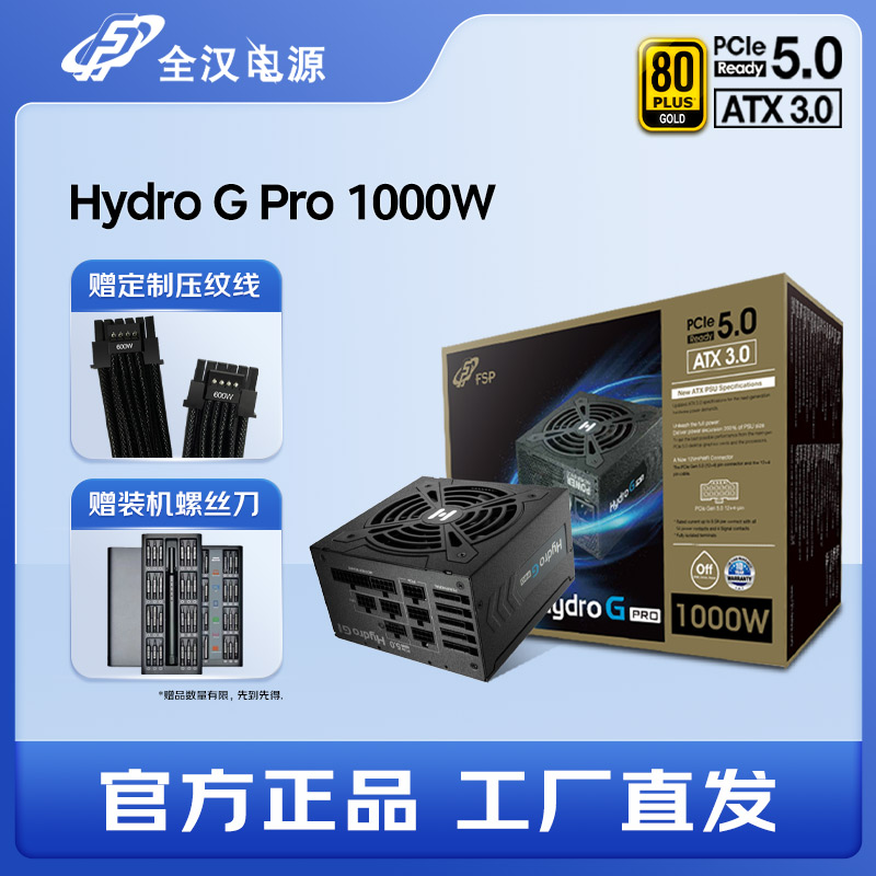 FSP全汉金牌1000W电源ATX3.0