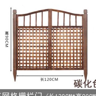 产花园栅栏门庭院围栏木门小篱笆装 新品 饰门户外防腐实木护栏小品