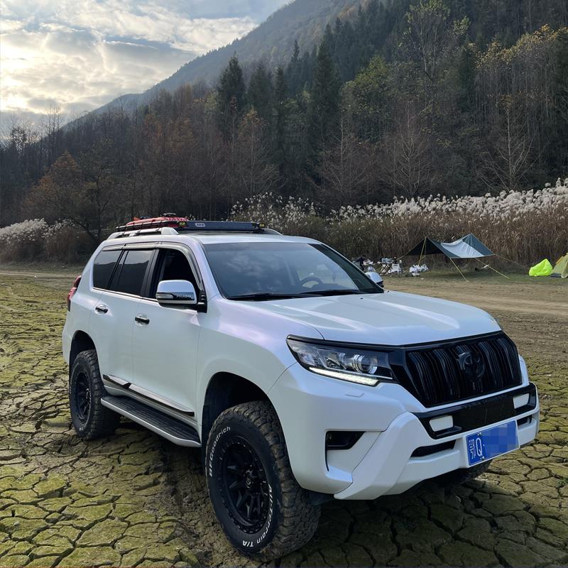 适用普拉多霸道半潜载重车顶框行李货架铝镁合金免横杆边帐篷天幕