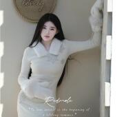 Redmole 提花针织连衣裙 snow 雪国精灵 羊绒獭兔毛原创