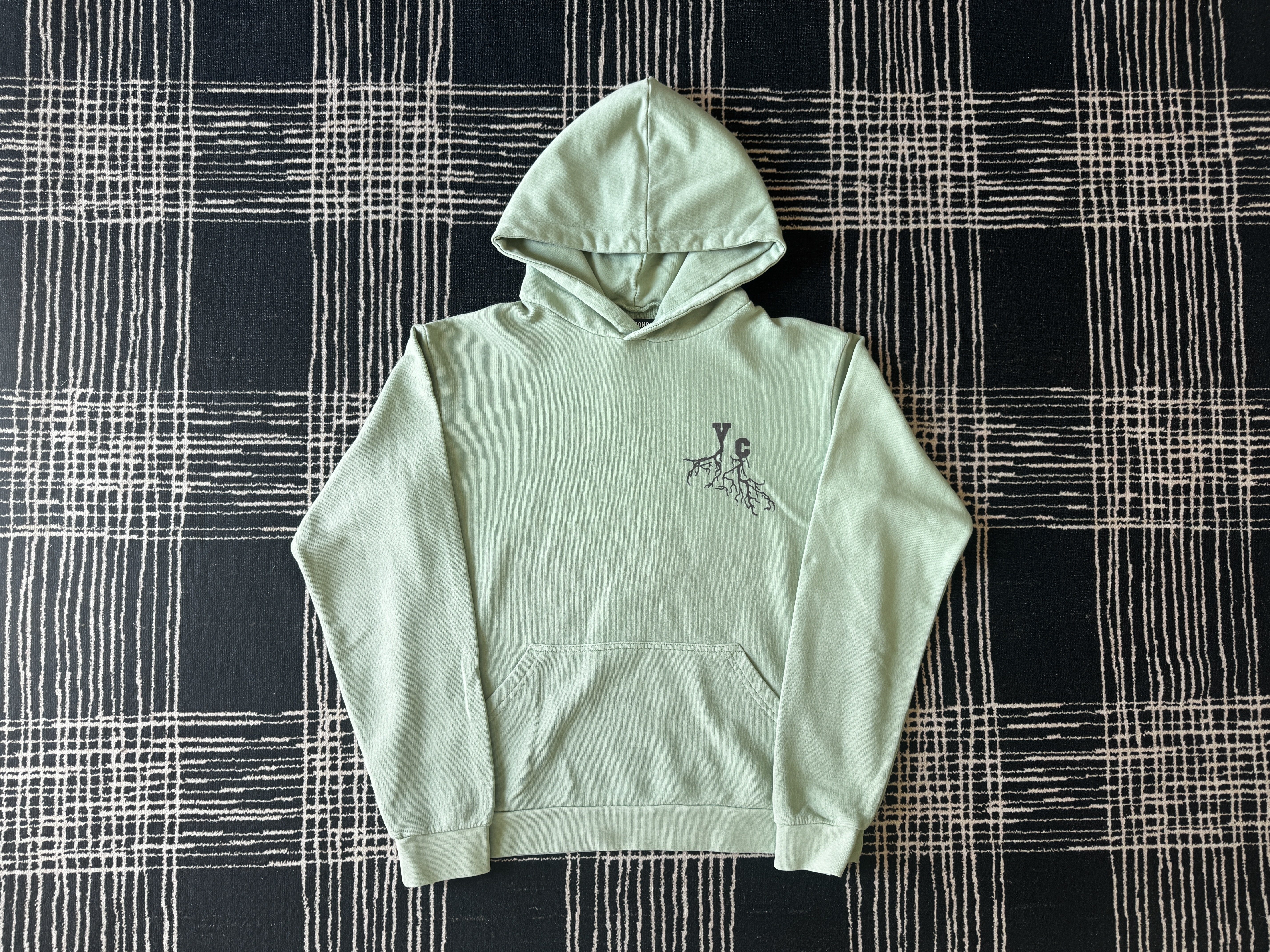 thumbnail for MADEBYSWAG Independent VC Mint Green Root Distressed Sweatshirt
