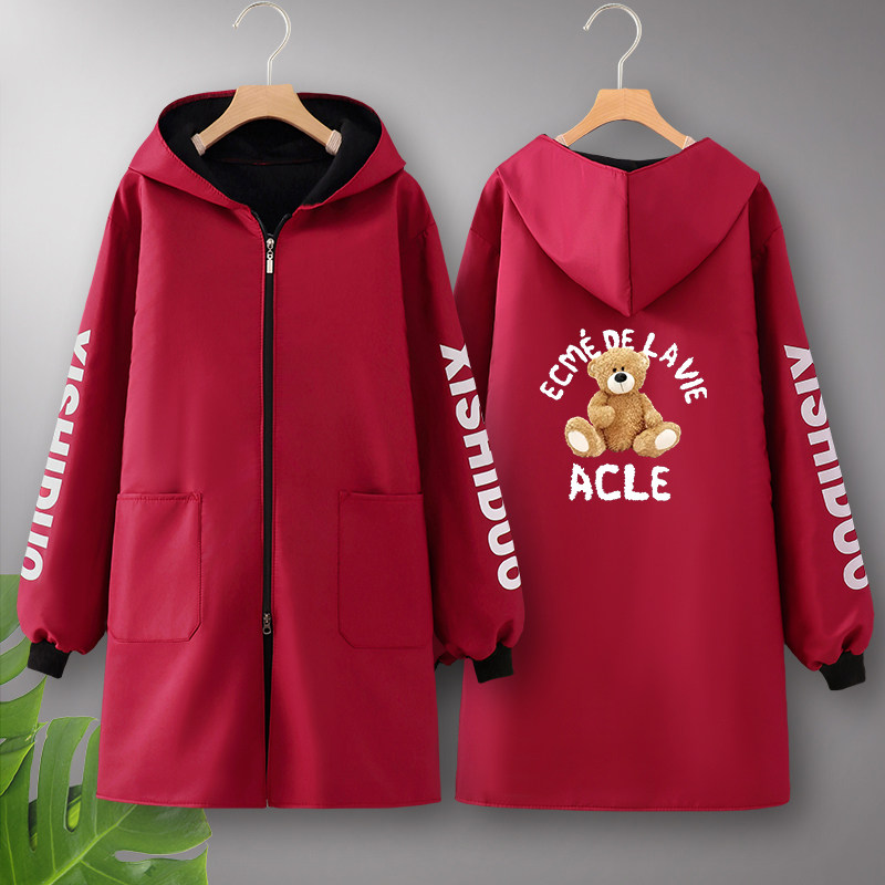 加绒加厚长袖罩衣防水围裙