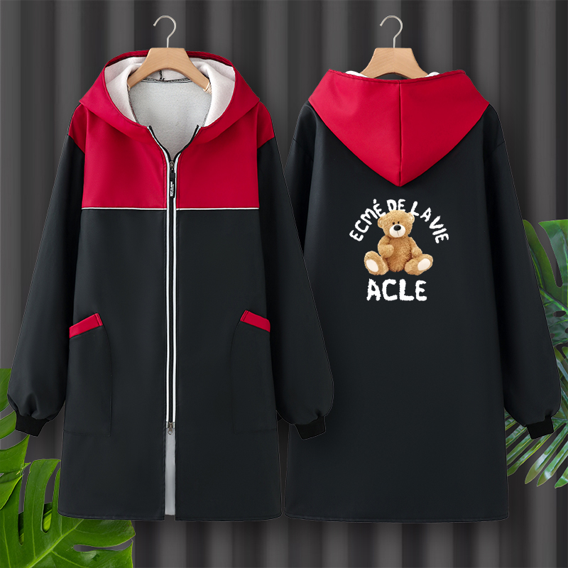 罩衣女冬季加绒加厚做饭PU围裙厨房家用长袖2025新款防油防水上班