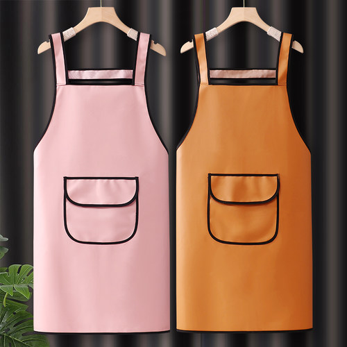 PU防水防油围裙定制logo