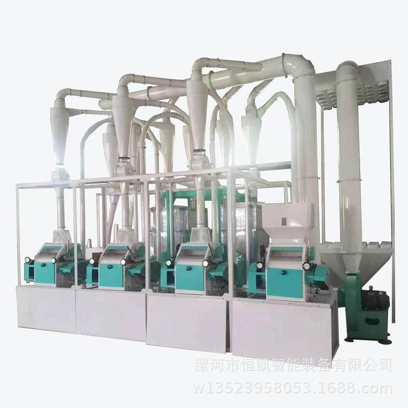 4机组小型全自动小麦磨面机成套面粉加工生产线面粉厂机械设备