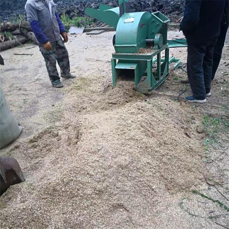 双口树枝树干粉碎机 苹果树葡萄枝粉碎机 林场苗圃用木材粉碎机