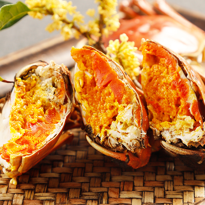 陈年花雕熟醉蟹3两全母大闸蟹