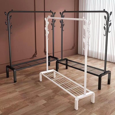 衣架落地立式卧室挂衣架可移动带轮家用客厅网红轻奢晾衣架晒衣架