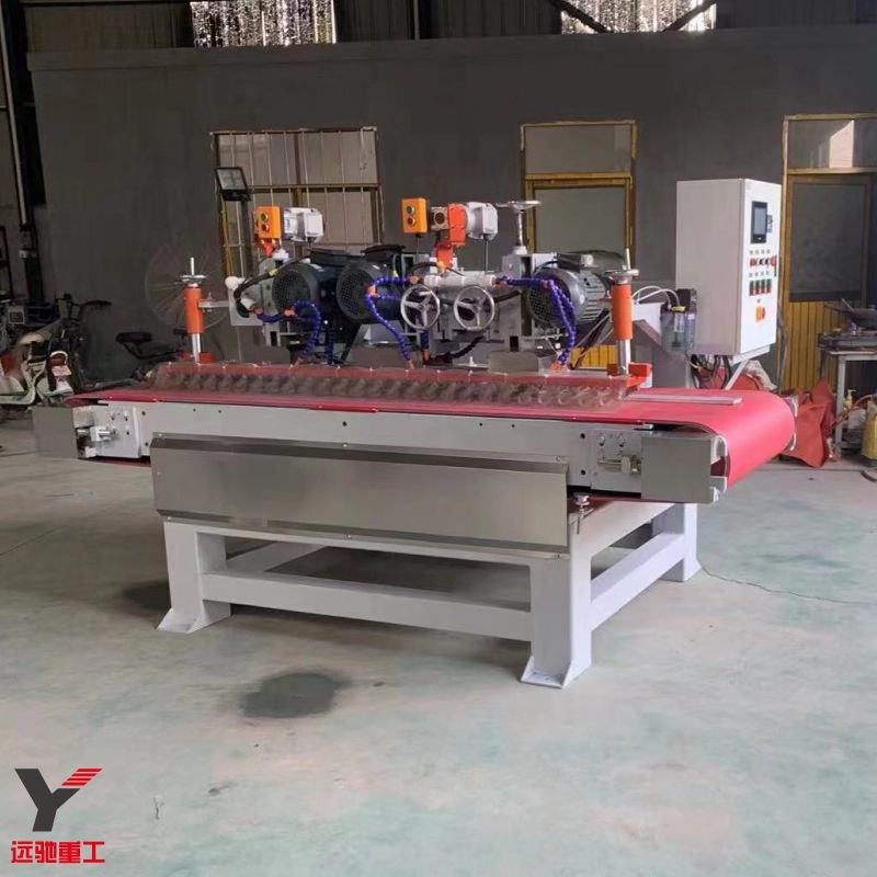 1800前后三刀切割机 自动送料数控瓷砖开料机 切割磨边倒角设备