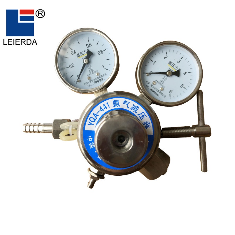 减压器YQA-441/401全不锈钢氨气减压阀 液氨减压阀压力表稳压减压