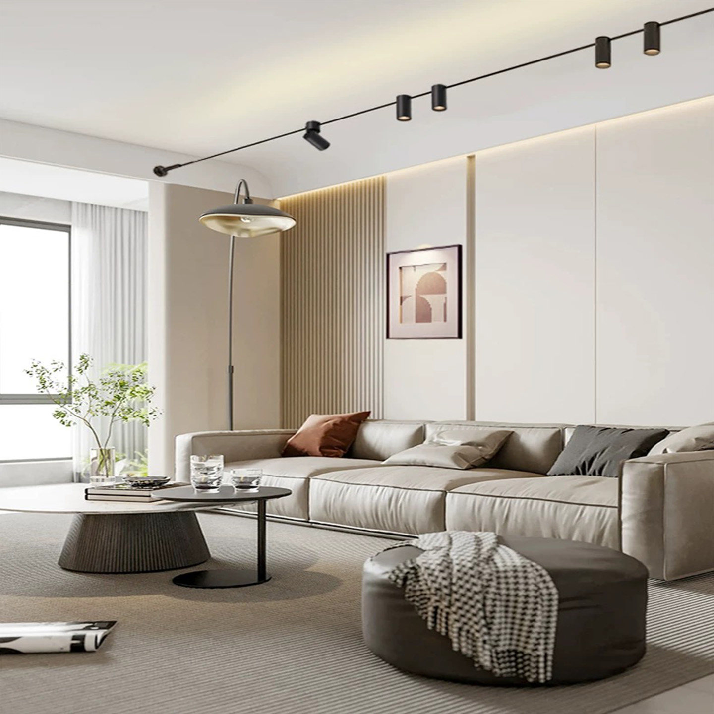 LED低压天际线型灯补光灯悬空轨道射灯极简风客厅氛围灯带钢带灯,家装灯饰光源,线性灯,淘宝优惠券,粉丝福利购,淘宝优惠卷