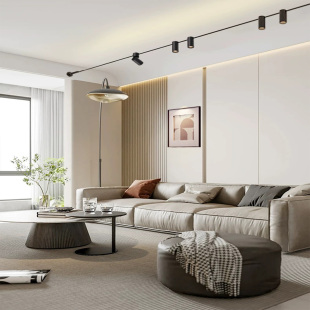 LED低压天际线型灯补光灯悬空轨道射灯极简风客厅氛围灯带钢带灯