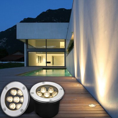 地埋灯led埋地灯广场柱子灯庭院草坪灯墙壁雕像招牌防水亮化射灯