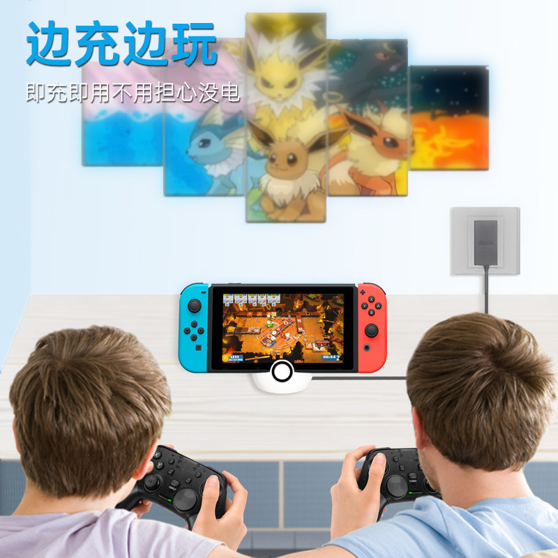 NINTENDO 스위치 충전 베이스 소형 및 휴대용 OLED 고속 충전 NS 데스크탑 충전 및 재생 스탠드에 적합